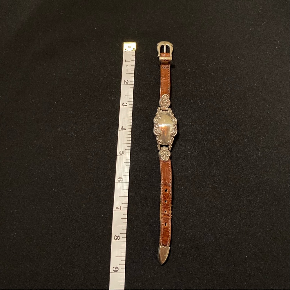 VGT Brighton Red Leather Buckle Bracelet Silver 1996 - Picture 11 of 12